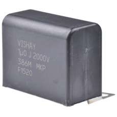 【MKP386M510200YT4】Vishay フィルムコンデンサ、2kV dc、1μF、±5%