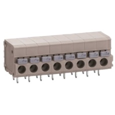 【ML-800-S1H-4P】サトーパーツ 基板用端子台、5mmピッチ 、1列、4極、グレー