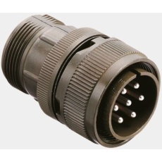 【N/MS3106B24-10P】MIL規格丸型コネクタ オス 7極 N/MS3106B24-10P