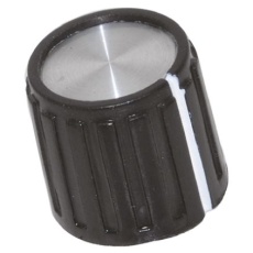 【PKG50B1/4】ノブ 6.35mm 直径:14mm 丸型