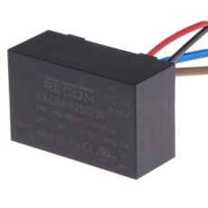 【RAC04-12SC/W】Recom スイッチング電源 12V dc 333mA 4W RAC04-12SC/W