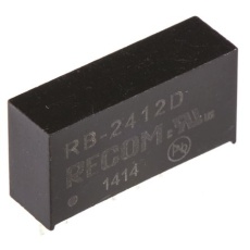 【RB-2412D】Recom DC-DCコンバータ Vout：±12V dc 21.6 → 26.4 V dc 1W RB-2412D