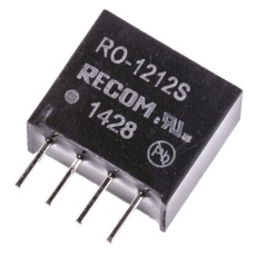 【RO-1212S】Recom DC-DCコンバータ Vout：12V dc 10.8 → 13.2 V dc 1W RO-1212S