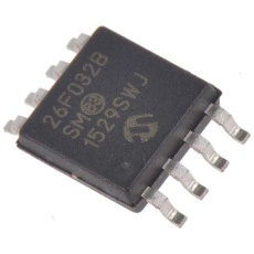 【SST26VF032B-104I/SM】マイクロチップ、フラッシュメモリ 32Mbit SPI、8-Pin、SST26VF032B-104I/SM