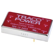 【TEN-12-2423】DC-DCコンバータ Vout：±15V dc 9 → 36 V dc 12W TEN 12-2423