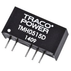 【TMH-0515D】TRACOPOWER DC-DCコンバータ Vout:±15V dc 4.5 → 5.5 V dc、2W、TMH 0515D