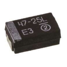 【TR3D476K025C0150】Vishay タンタルコンデンサ、47μF、25V dc、7343-31、TR3D476K025C0150