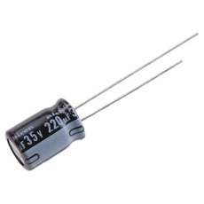 【UVY1V221MPD】アルミニウム電解コンデンサ(220μF/35V)