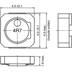 【VLCF4018T-150MR59-2】TDK 巻線インダクタ (面実装)、15 μH、1.1A、4.3 x 4 x 1.8mm、VLCF4018T-150MR59-2