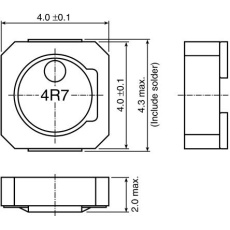 【VLCF4020T-2R2N1R7】TDK 巻線インダクタ (面実装)、2.2 μH、2.19A、4.3 x 4 x 2mm、VLCF4020T-2R2N1R7