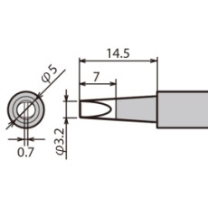 【PX-28RT-3.2D】替こて先 PX-280用