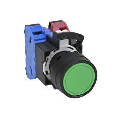 【HW1B-M101B】押しボタンスイッチ 平形 黒