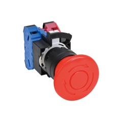 【HW1B-V403R】押しボタンスイッチ φ40大形プッシュロックターンリセット 赤