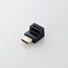 【AD-HDAABS01BK】HDMI L字型アダプター（タイプA-タイプA）スリム　上向き