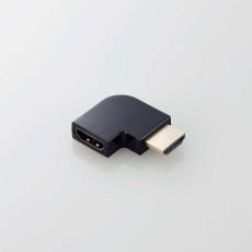 【AD-HDAABS03BK】HDMI L字型アダプター（タイプA-タイプA）スリム 右向き