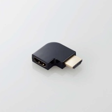 【AD-HDAABS03BK】HDMI L字型アダプター（タイプA-タイプA）スリム　右向き