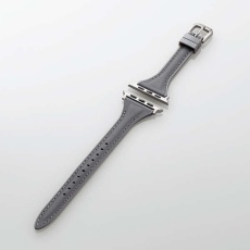 【AW-45BDLHVJBK】Apple Watch用ハイブリッドレザースリムバンド (49/45/44/42mm)