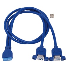 【USB-021A】パネルマウント用USB3.0ケーブル ヘッダー接続