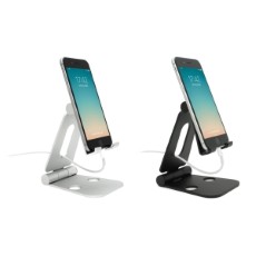 【AS-WSBM-BK】【在庫処分セール】スマートフォン、タブレット用アルミスタンド ブラック