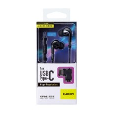 【EHP-UC100MBK】【在庫処分セール】USB Type-C用ステレオヘッドホン