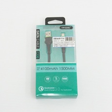 【EM-MCC-QC-1.5M-BK】【在庫処分セール】QC対応 MicroUSBケーブル 1.5m 黒色