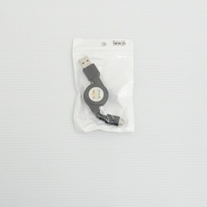 【EM-MUC-R-0.7M-BK】【在庫処分セール】microUSB巻き取りケーブル 0.7M