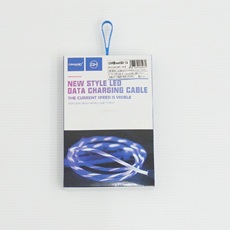 【EM-US20M-LEDFL-1M-BL】【在庫処分セール】流れるLED microUSBケーブル
