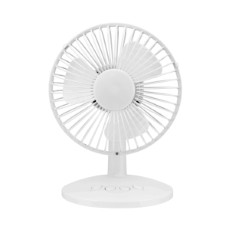 【GH-FANSWI-WH】【在庫処分セール】USB卓上扇風機 首ふり型 ホワイト