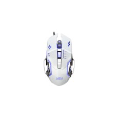 【L-MSG6-W】【在庫処分セール】有線ゲーミングマウス 6ボタン ホワイト