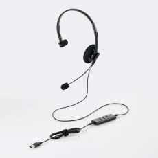 【HS-HP102UNCBK】小型片耳ノイズリダクションヘッドセット