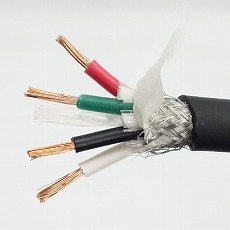 【MVVSSｿﾌﾄ1.25SQX4CR】マイクロホン用ビニルコード MVVS-S 1.25sq 4芯