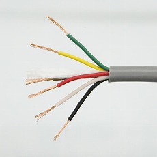 【VCTF0.3SQX6CR】ビニルキャブタイヤコード VCTF 灰 0.3sq 6芯