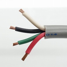 【VCTF2.0SQX4CR】ビニルキャブタイヤコード VCTF 灰 2.0sq 4芯