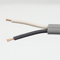 【VCTFKﾊｲ0.75SQR】ビニルキャブタイヤ小判型コード 灰 0.75sq