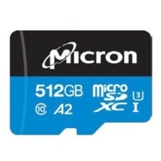 【MTSD512ANC8MS-1WT-AD】産業用microSDXCカード(512GB、クリアケース/SDアダプタ付)