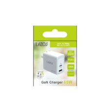 【L-AC-G65】【在庫処分セール】GaN採用USB-AC充電器65W