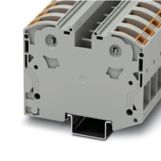 【PTPOWER 35】DINRAIL TERMINAL BLOCK  2WAY  2AWG  GRY