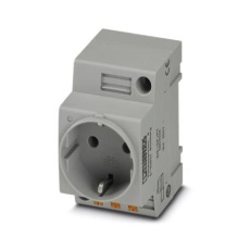 【EO-CF/PT】MAINS SOCKET  2P  16A  250V  DIN RAIL