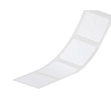 【C200X100YPC】LABEL  50.8MM X 25.4MM  POLYESTER  WHITE