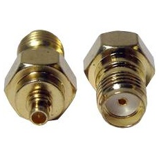 【ADP-SMAF-MMCXM】ADAPTOR  MMCX MALE TO SMA FEMALE