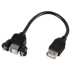 【PSG03801】ADAPTOR LEAD  USB B TO A  SOCKETS  135MM