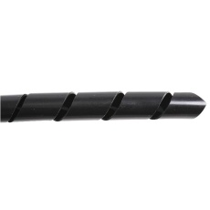 【SW6MMBLK25M】SPIRAL WRAP 6MM BLACK 25M