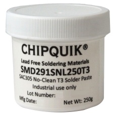 【SMD291SNL250T3】SOLDER PASTE  SYNTHETIC NO CLEAN  250G