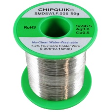 【SMDSWLF.006 50G】SOLDER WIRE  NO CLEAN  220 DEG C  0.15MM