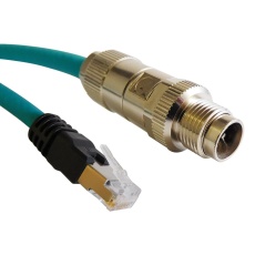 【BM-MARM003F】SENSOR CORD  8P RJ45 PLUG-M12 PLUG  3FT