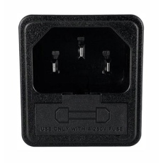 【723WA-15/48】CONN  IEC C14 INLET  10A  250VAC  PANEL