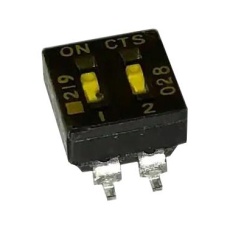 【219-2LPST】DIP SWITCH  0.1A  50VDC  2POS  SMD