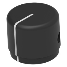 【1437622-3】KNOB  ROUND SHAFT  ALUMINIUM  18.8MM