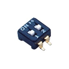 【CFS-0102TA】DIP SWITCH  SPST-NO  0.1A  6VDC  SMD