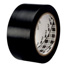 【764 BLACK 33M X 50MM】TAPE  WARNING  33M X 50MM  BLACK